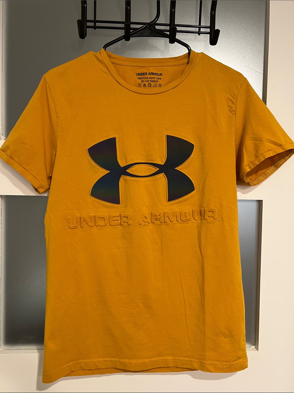 (Bundle for 2) Under Armour Men’s Mustard Yellow and Black T-Shirts